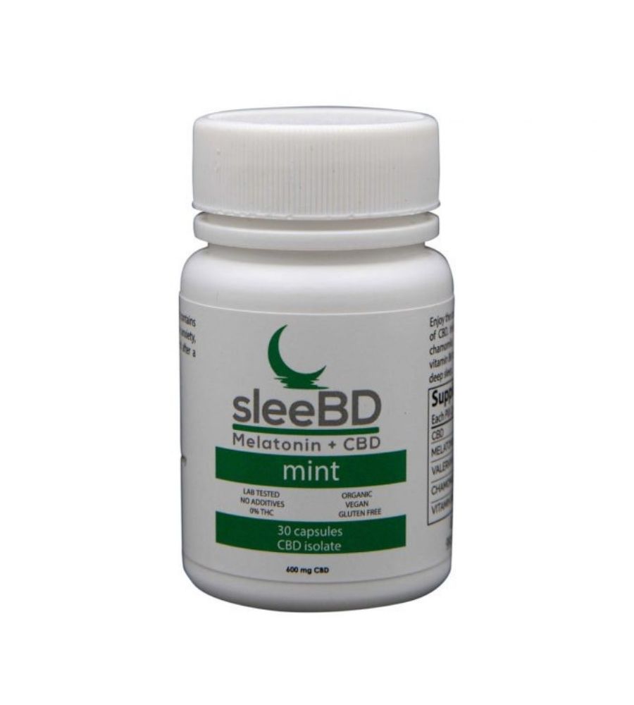 CBD Sleep Capsules Mint by SleeBD