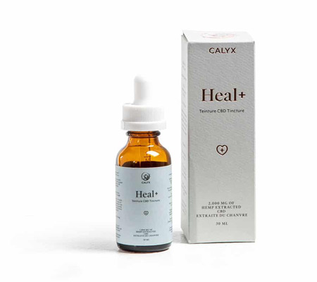 Heal+ CBD Oil by Calyx Wellness packaging image