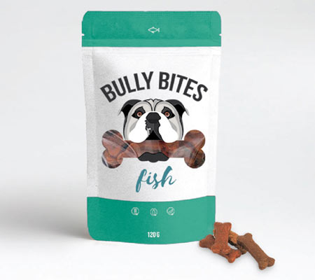 Bully Bits wild salmon cbd treats for dogs by Miss Envy product image