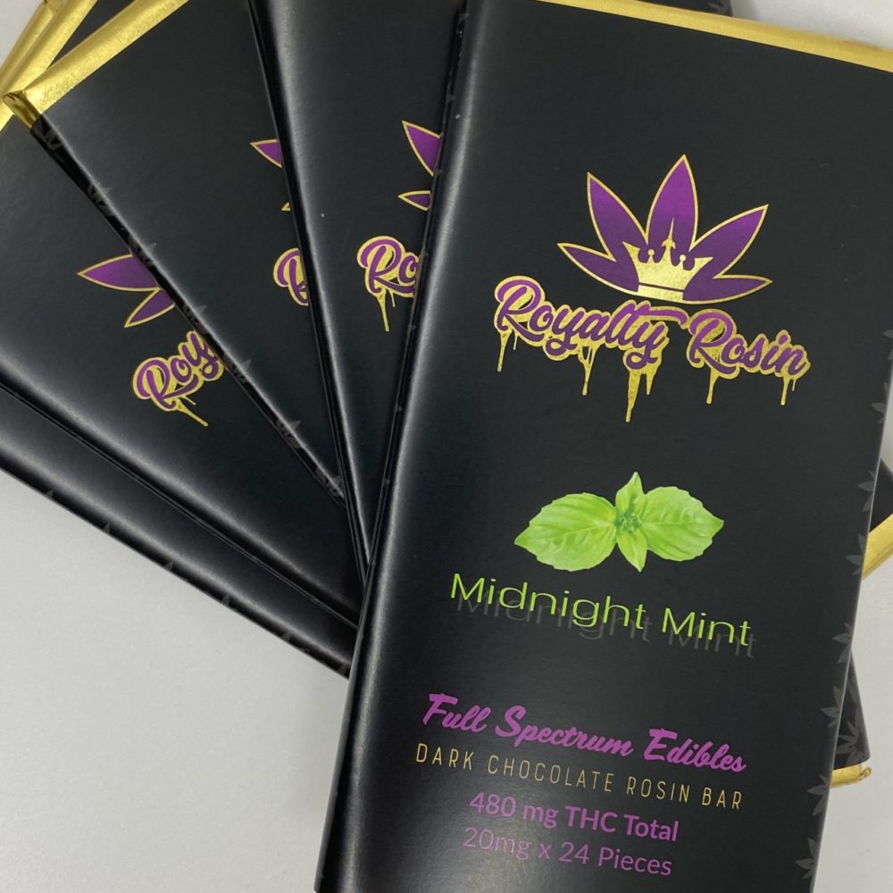 Full Spectrum THC Rosin Chocolate Bar by Royalty Rosin