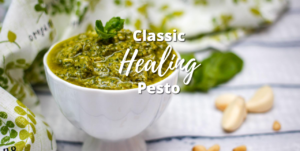 informational: CBD-infused pesto recipe title