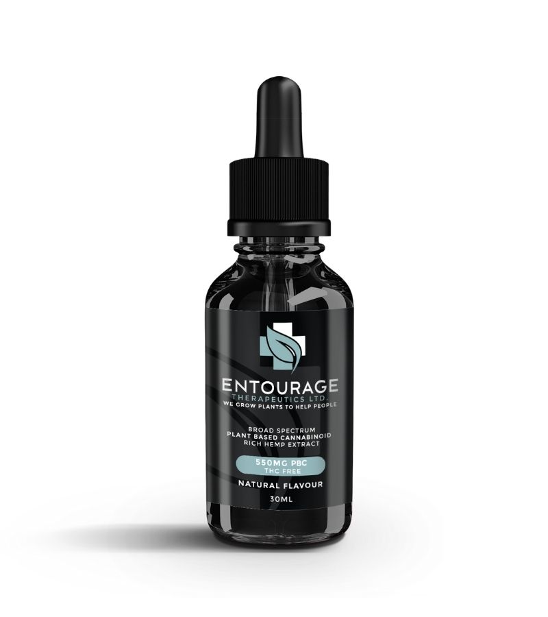 visualize packaging for broad spectrum cbd oil, entourage therapeutics