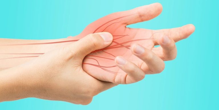 visualizes effects of neuropathic pain in hands