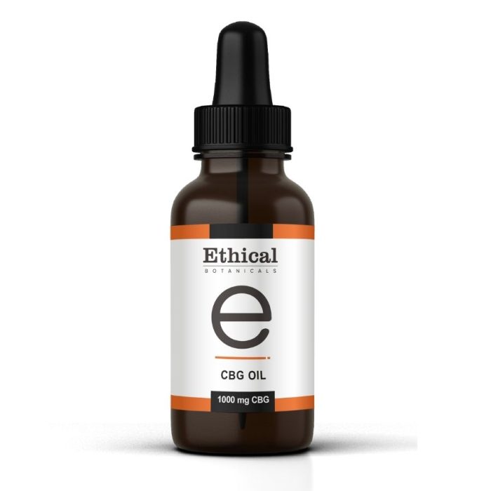 visualizes packaging of CBG oil by Ethical Botanicals
