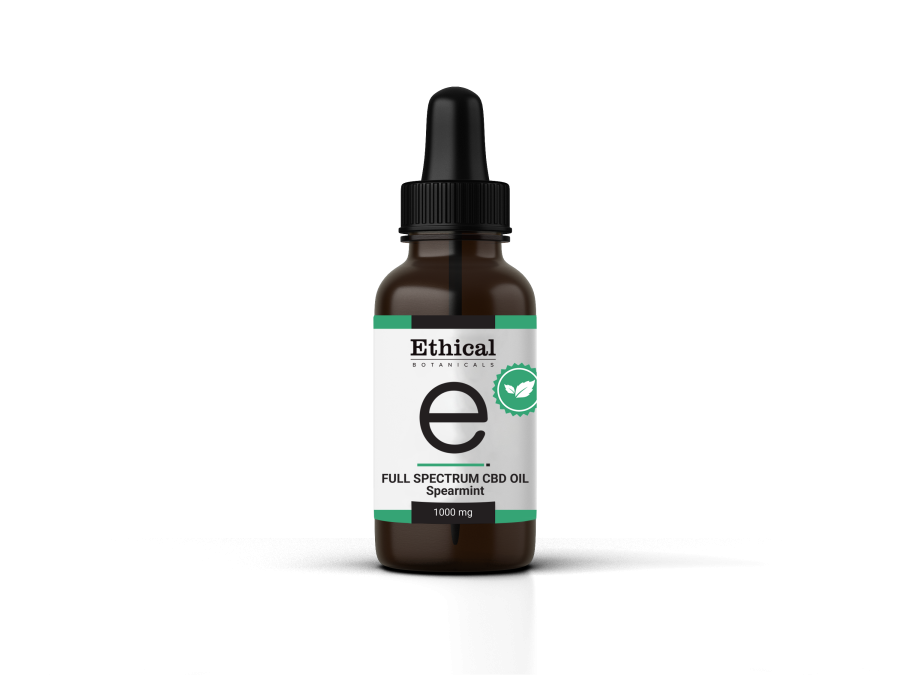 Full Spectrum Spearmint CBD Oil 1000mg by Ethical Botanicals